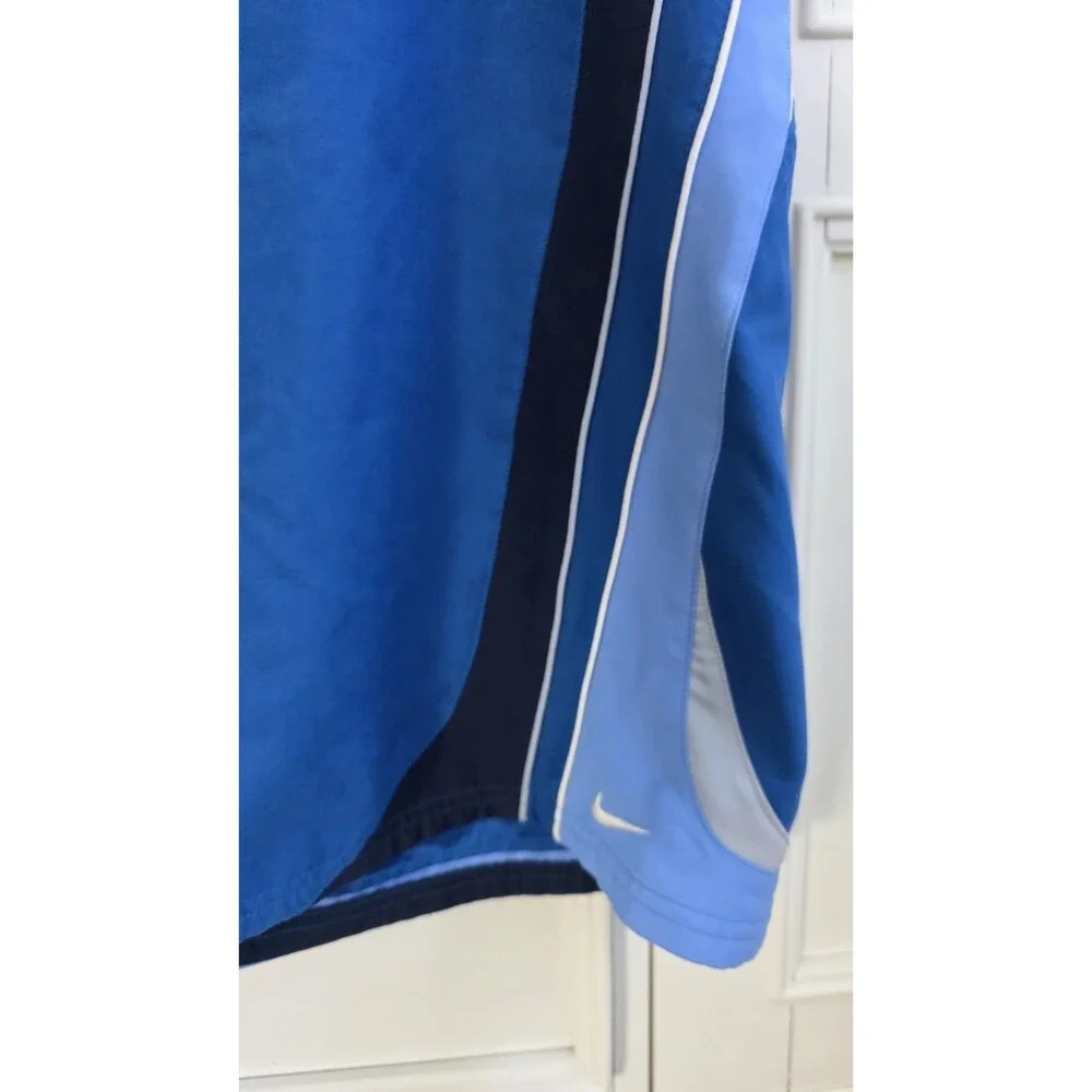 Nike Men's VTG Y2K Swim Trunks Board Shorts Blue & White Size XXL